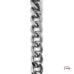 Aluminum chain 1,25 m black nickel 4115890