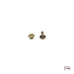 Two-sided Rivet L6/6/6/20 Old brass