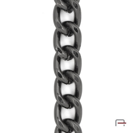 Steel Chain 12x9x2 mm black nickel 4113090