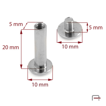 Screw 20 mm nickel 5202010