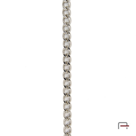 Steel chain 7,5x5,5x1,4 mm nickel 4100210