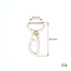Snap Hook 26 mm gold 3235753