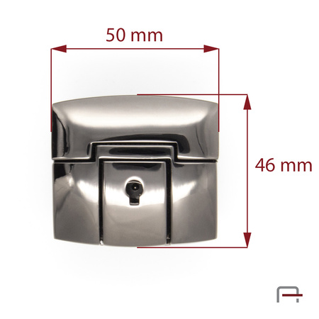 Lock Tuck Lock Black Nickel 3106390