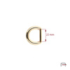 D-ring 22 mm gold 3603253