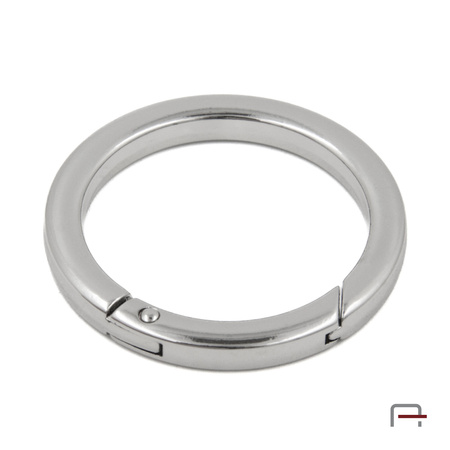 Metal Ring Carabiner 38 mm nickel 3711510