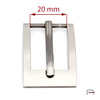 Women's Buckle 20 mm satin nickel 1301011