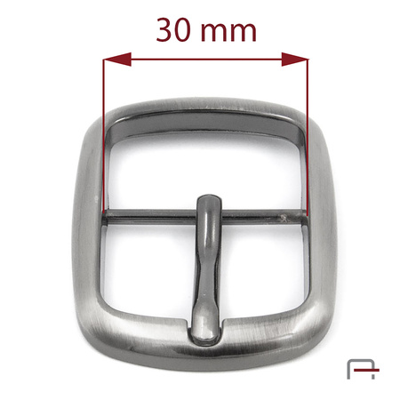 Women's Buckle 30 mm satin black nickel 1507291