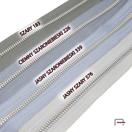 Zipper Tape #5 light gray - gold Y-teeth 4710750/576