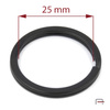 Kółko do kluczy płaskie 25 mm czarny mat 42225450
