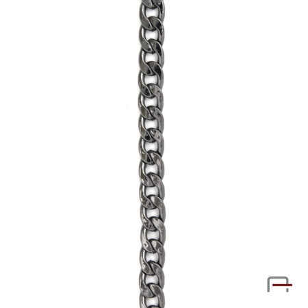 Steel chain 11x8x2 mm black nickel 4101090