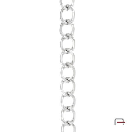 Steel Chain 21x16x3,2 mm nickel 4101610