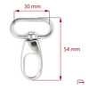 Snap Hook 30 mm nickel 3200610