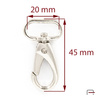 Snap Hook 20 mm Nickel 3220210