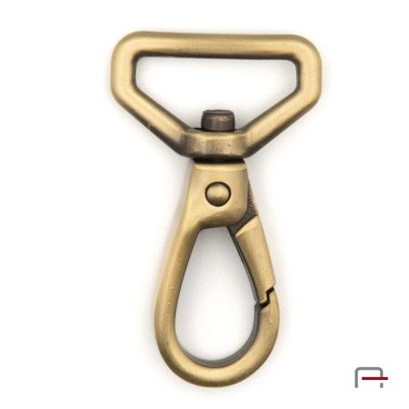 Snap Hook 20 mm satin old brass3231721