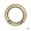 Metal Ring Carabiner 16 mm old brass 3711320