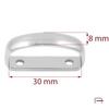 Buckle loop 30 mm nickel 1700410