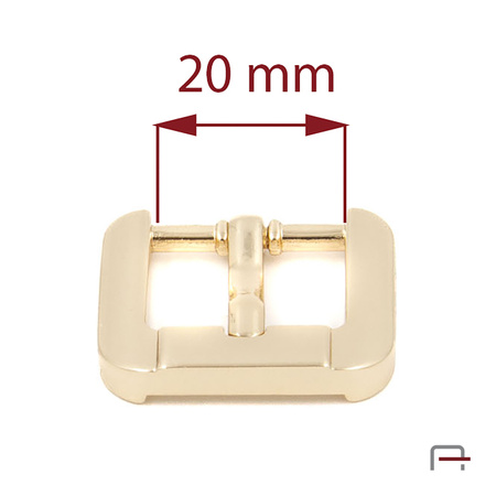 Klamra damska 20 mm złoto 1309653