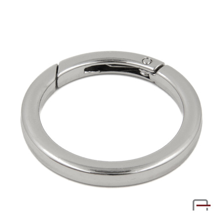 Metal Ring Carabiner 38 mm nickel 3711510