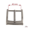 Men's Buckle 40 mm satin gun 2307491