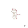 Snap Hook 20 mm Nickel 3220210