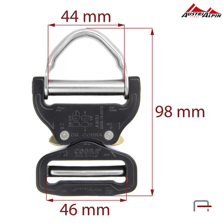 KLAMRA COBRA 45MM D-RING