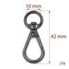 Snap Hook 10 mm black nickiel 3250490
