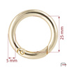 Metal Ring Carabiner 25 mm gold 3711450