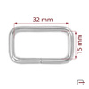 Metal Frame 32 mm, wire 4 mm nickel 35003100