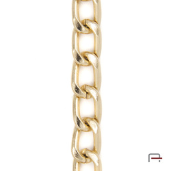 Steel chain 13x8x2 mm gold 4101150