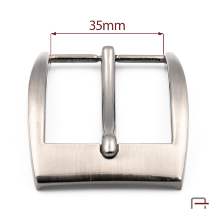 Men's buckel 35 mm satin gun 2207991