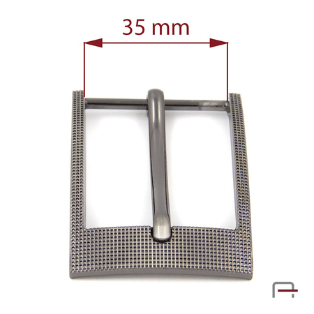 Men's Buckle 35 mm satin gun 2206291