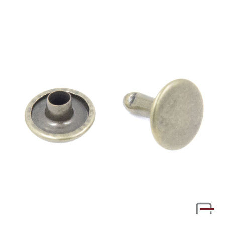 Two-sided Rivet L10/10/10/20 Old brass