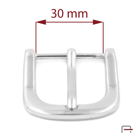 Klamra damska do paska 30 mm nikiel 1506212