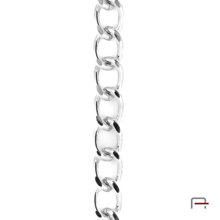 Steel chain 11x8x2 mm nickel 4114812