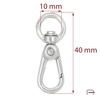 Snap Hook 10 mm nickel 3250010