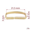 Loop 21,5 mm gold 57013500