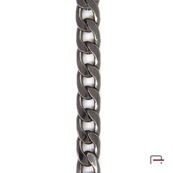 Steel chain 8x5x1,3 mm black nickel 4100890