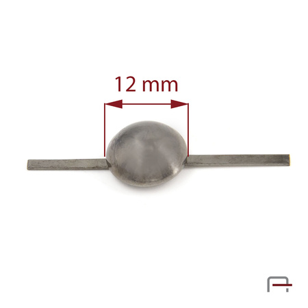 Metal ornament with fins 12 mm 51011900