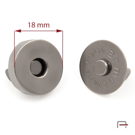 Zapięcie magnetyczne 18 mm czarne 44001900