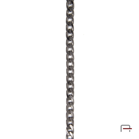 Steel chain 8x5x1,3 mm black nickel 4100890