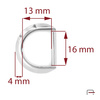 D-ring 16 mm Nickel 3604510