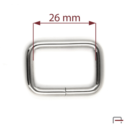 Ramka 26 mm, drut 4 mm nikiel 35002100