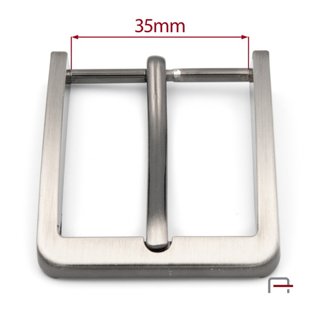 Men's buckle 35 mm satin gun 2210091