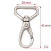 Snap Hook 20 mm Nickel 3231710