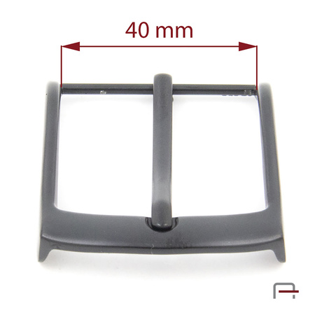 Klamra męska 40 mm czarny mat 2304145