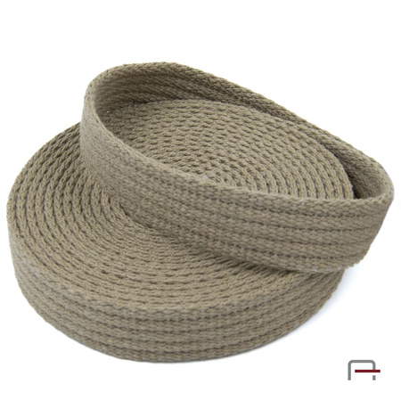 Cotton tape 20 mm dark beige (visone) 5520115