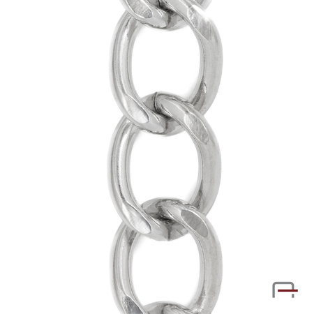 Steel Chain 21x16x3,2 mm nickel 4101610