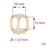 Saddlery buckle 16 mm, wire 3,5 mm 35103500