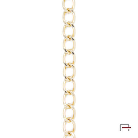 Steel chain 16x11x2,4 mm gold 4100650