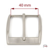 Men's Buckle 40 mm satin nickel 2307311